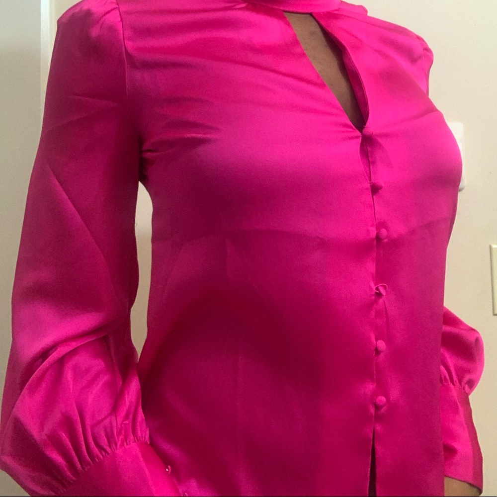 Hot pink Bar III blouse top